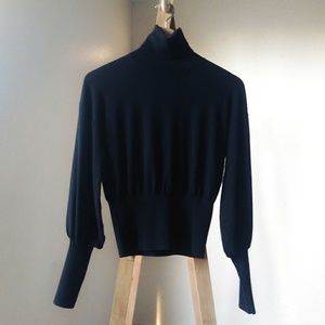 A.L.C. Sweaters - A.L.C. Balloon Sleeved Merino Wool Turtleneck A.L.C. Sweaters - A.L.C. Balloon Sleeved Merino Wool Turtleneck